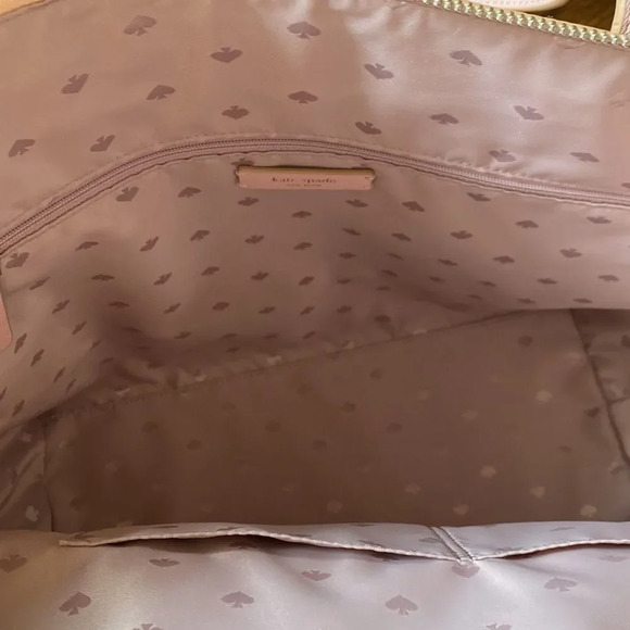 Kate Spade Glimmer Glitter Mixed Large Tote Rose Gold/Pink - Picture 5 of 10